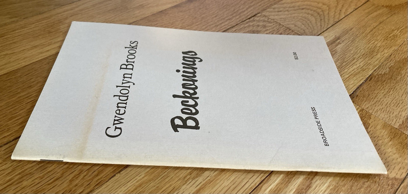 Gwendolyn Brooks Beckonings 10th anniversary edition Broadside Press Detroit