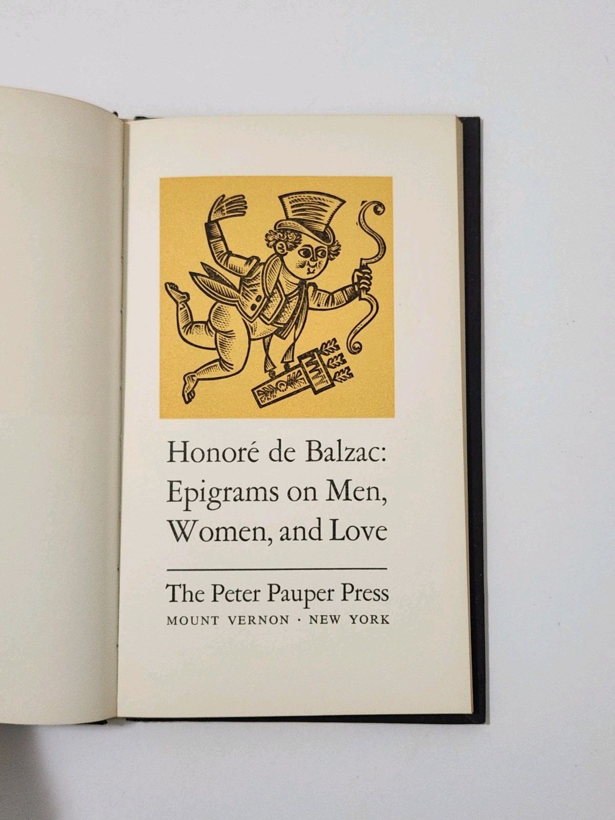 Epigrams On Men,Women & Love Honore De Balzac By Leclercq Jacques 1959 Hardcover