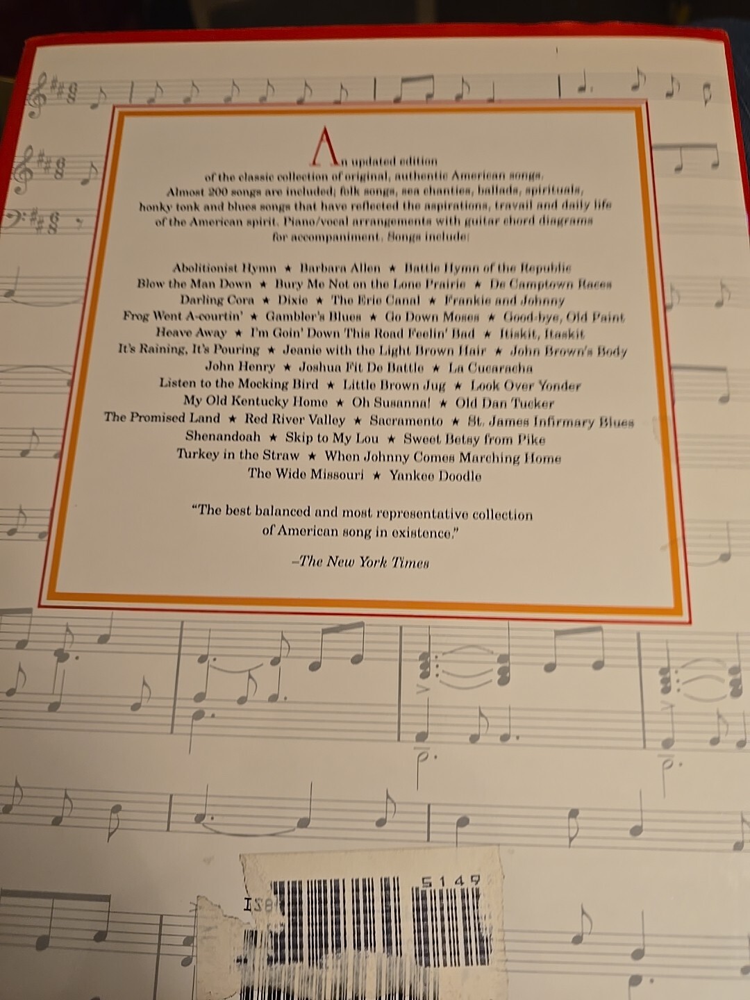 A TREASURY OF AMERICAN SONG O Downes E Siegmeister 408 pg Hardcover BRAND NEW SM