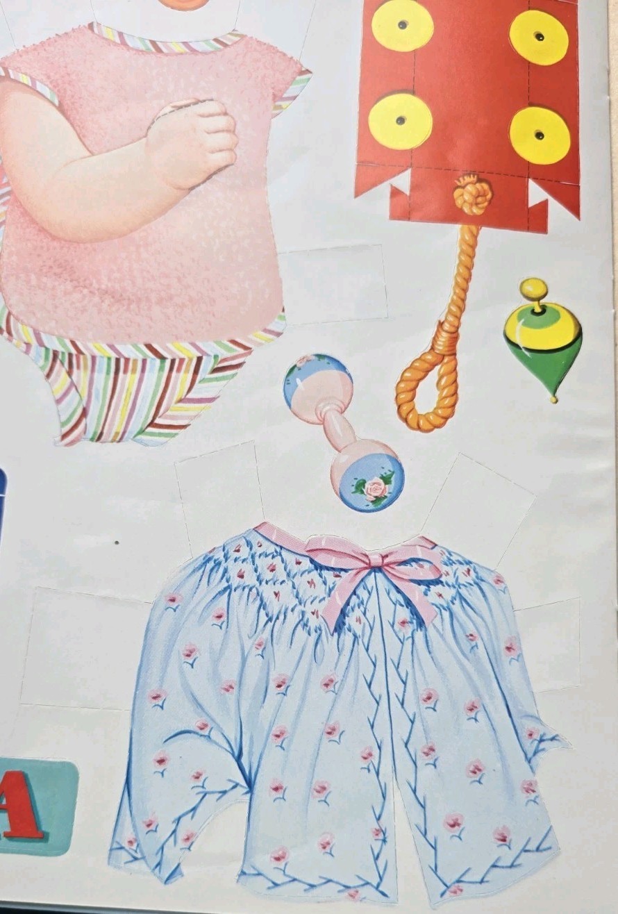 CHATTY BABY DOLL CLOTHES PAPERDOLL 1963 MATTEL ORIGINAL RARE UNCUT