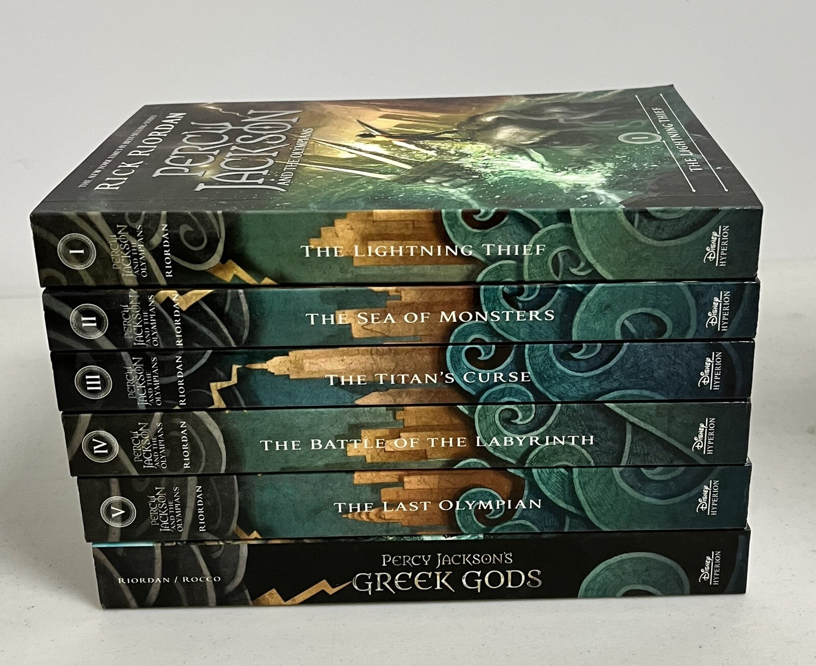 Percy Jackson and the Olympians 6 Book Paperback Set Brand New No Box