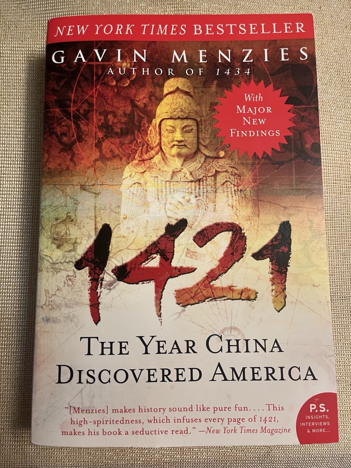 1421 The Year China Discovered America by Gavin Menzies Paperback History Good