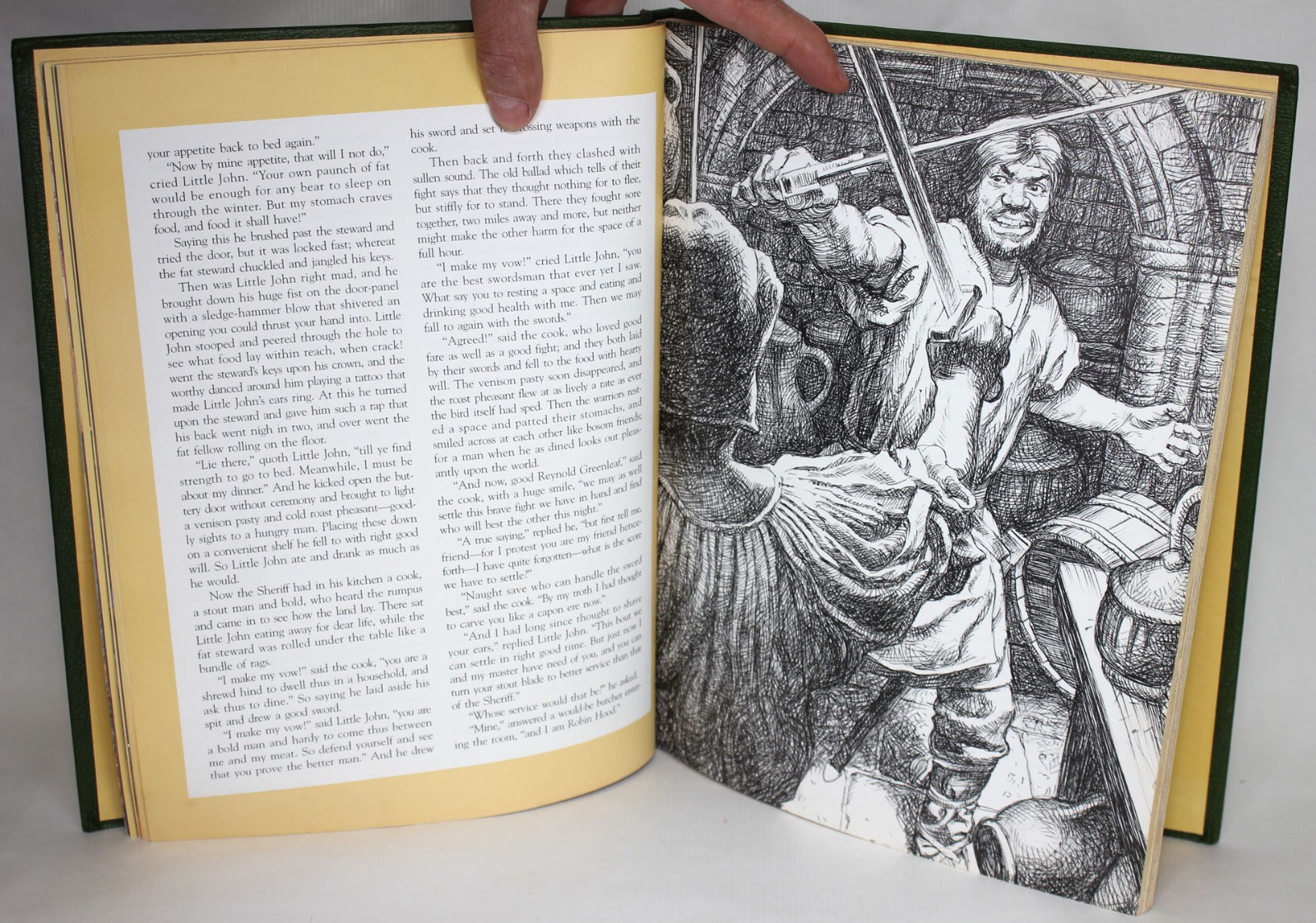 ROBIN HOOD Illustrated Greg Hildebrandt Unicorn, 1991 Genuine Bonded Leather HC