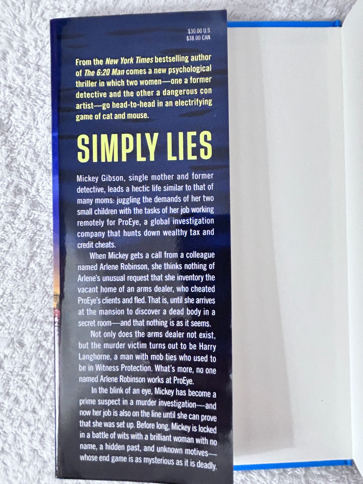 David Baldacci, Stand Alone:Last Man Standing; Mickey Gibson Book 1: Simply Lies