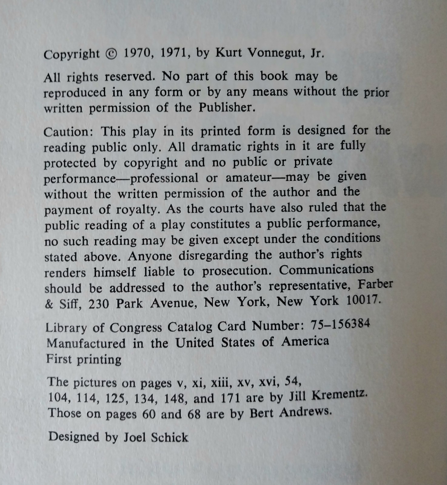 Kurt Vonnegut – Happy Birthday, Wanda June – Delacorte Press First Printing