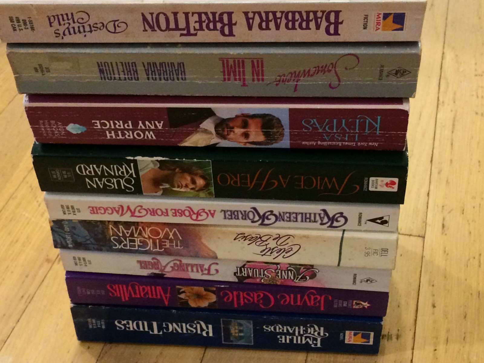 Qty 9 – Random Romantic Novels – Misc Authors – Paperback lot 4