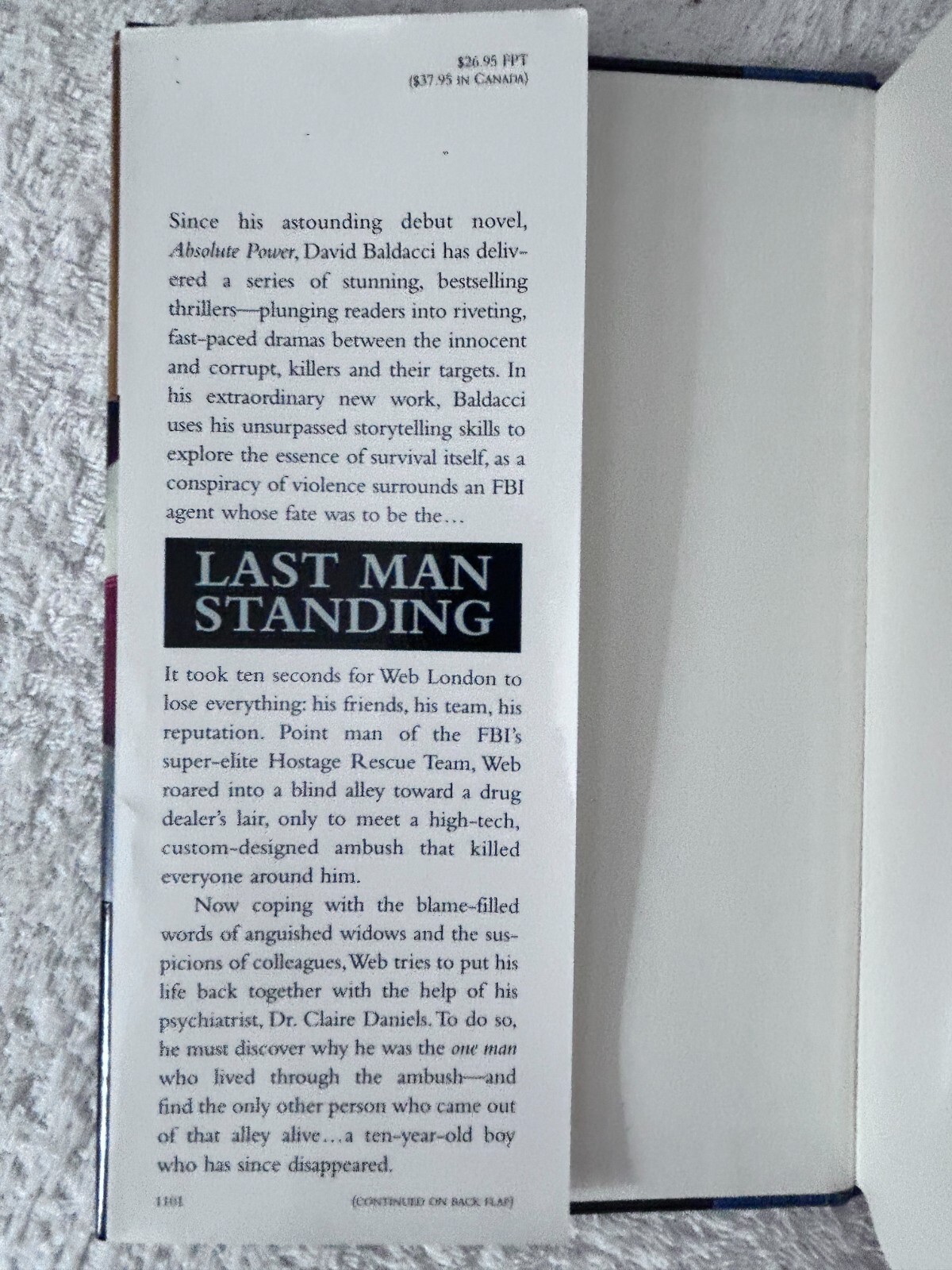 David Baldacci, Stand Alone:Last Man Standing; Mickey Gibson Book 1: Simply Lies