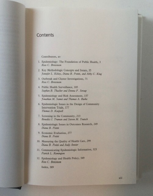 book APPLIED EPIDEMIOLOGY, public, health, outbreak, cluster,screening,community