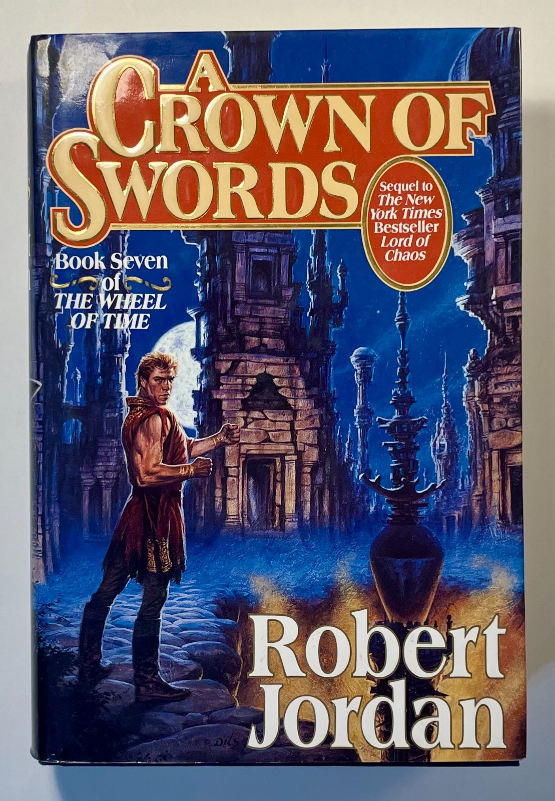 A Crown of Swords by Robert Jordan, Vintage HC, Wheel of Time #7 First Edition