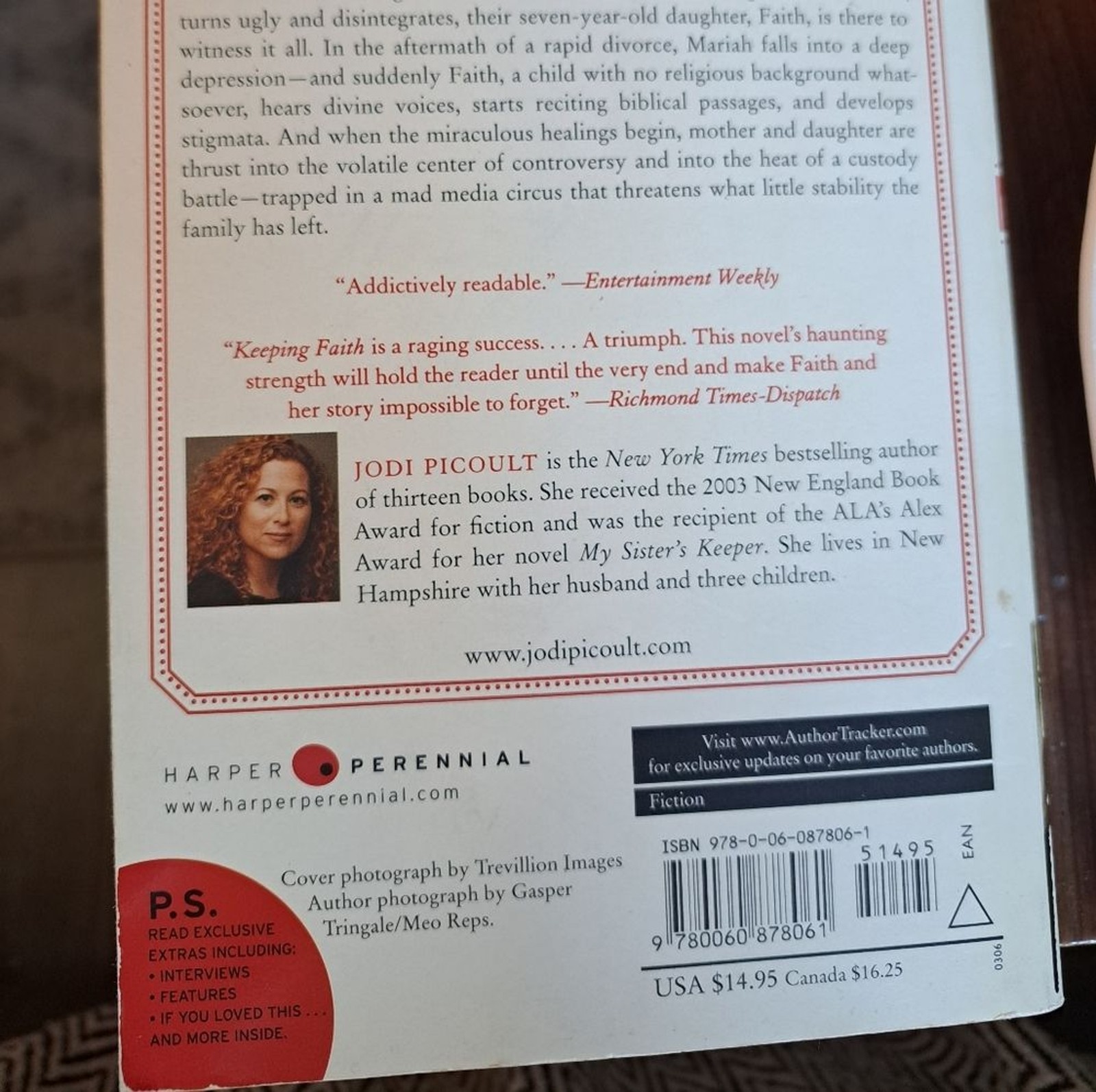 Jodi Picoult book, “Keeping Faith” book novel, 422 pages, Paperback Harper