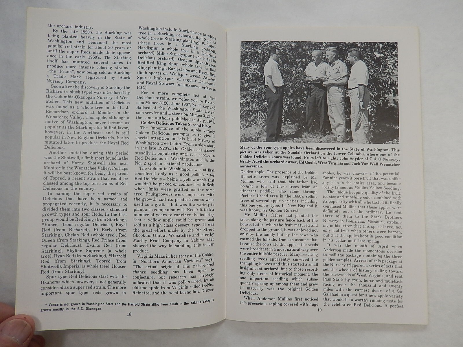 Washington State Fruit Industry…A Brief History by W.A. Luce, cir 1968, SIGNED