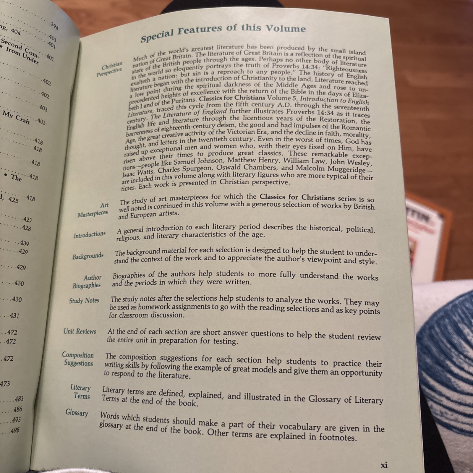 The Literature of England, classics for Christians Vol.6, 498 Pages