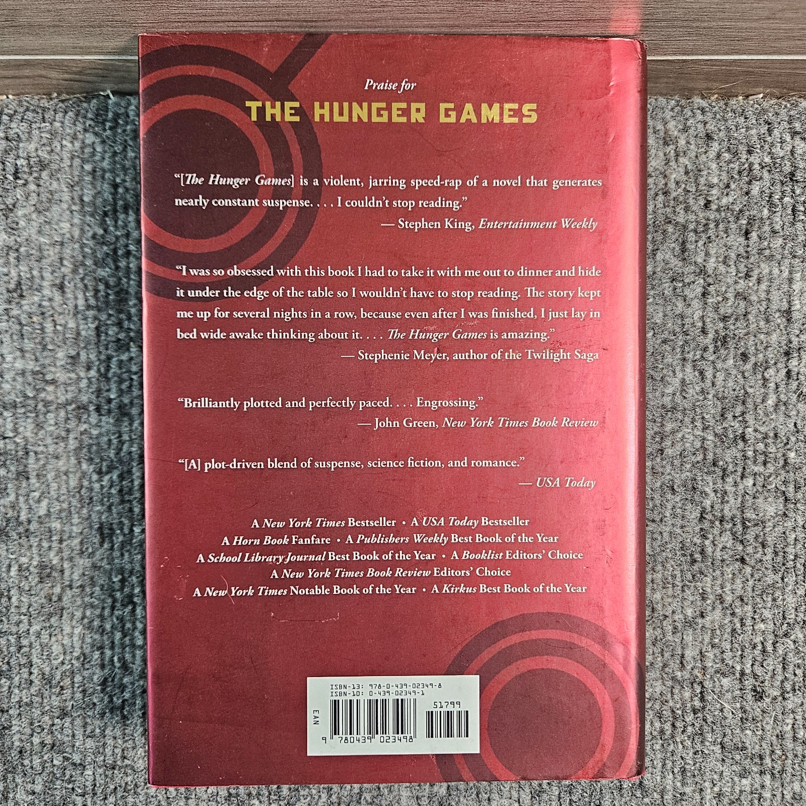 Suzanne Collins Catching Fire Hardcover Dust Jacket Hunger Games Book 2
