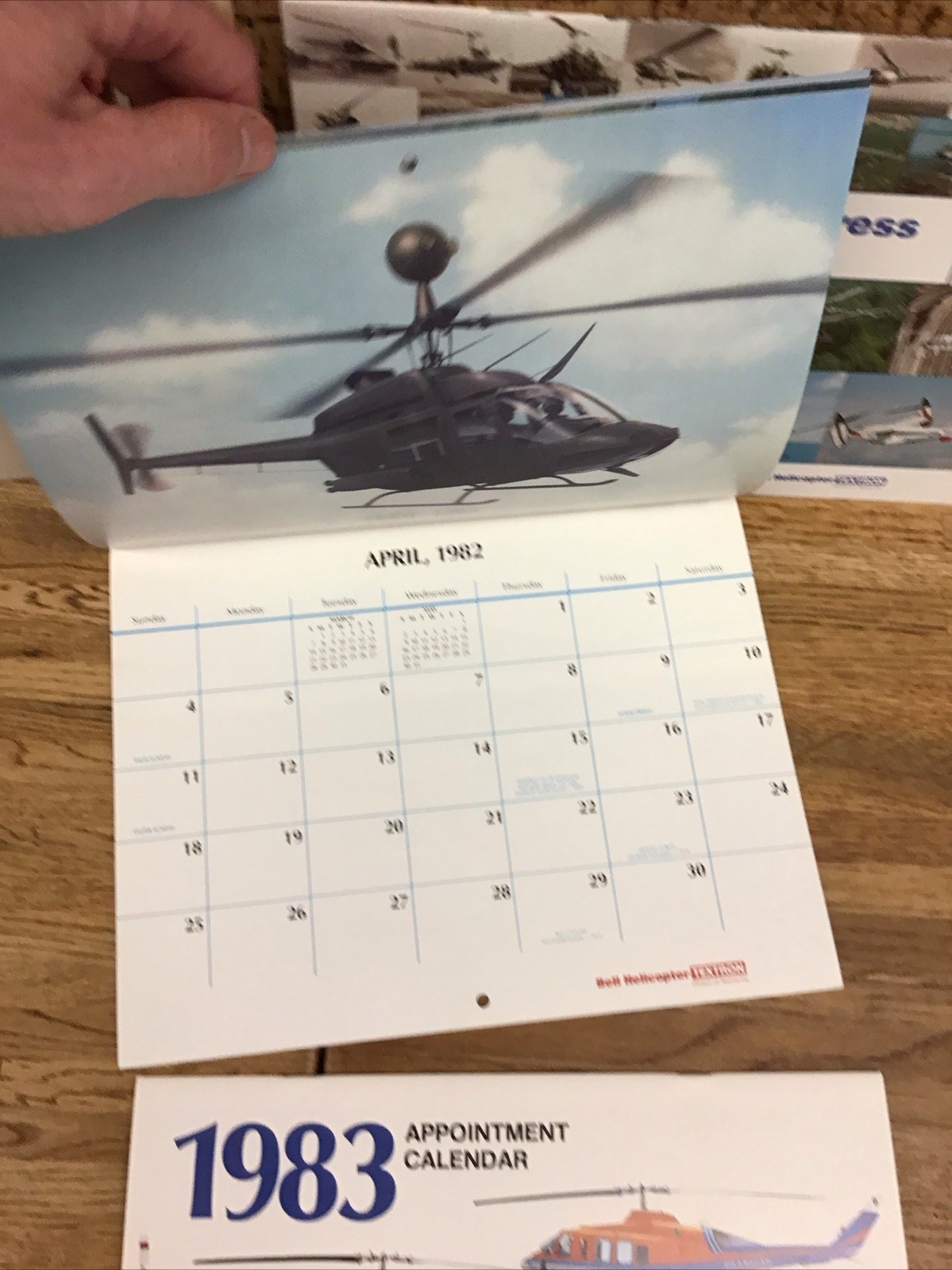 BELL HELICOPTER – Appointment Calendar – 1981 1982 1983 – Lot Of 3 – MM6.108