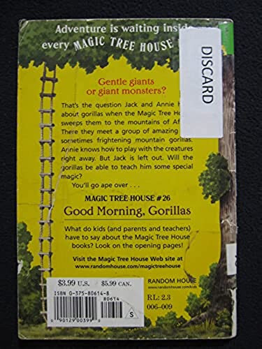 Good Morning, Gorillas (Magic Tree House #26) [Paperback] Osborne, Mary Pope a..