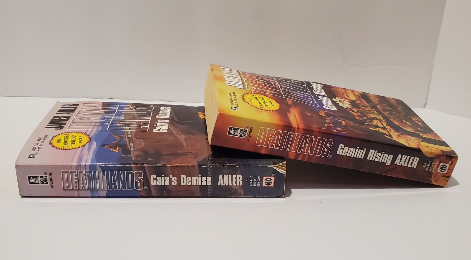 Vintage 1999 Lot Of 2 James Axler 1st Edition Books Gaia’s Demise Gemini Rising