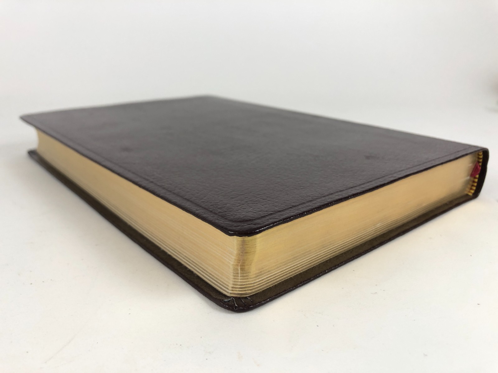 *VG+ unmarked* NASB Minister’s Bible Burgundy Leather Center Column Hendrickson