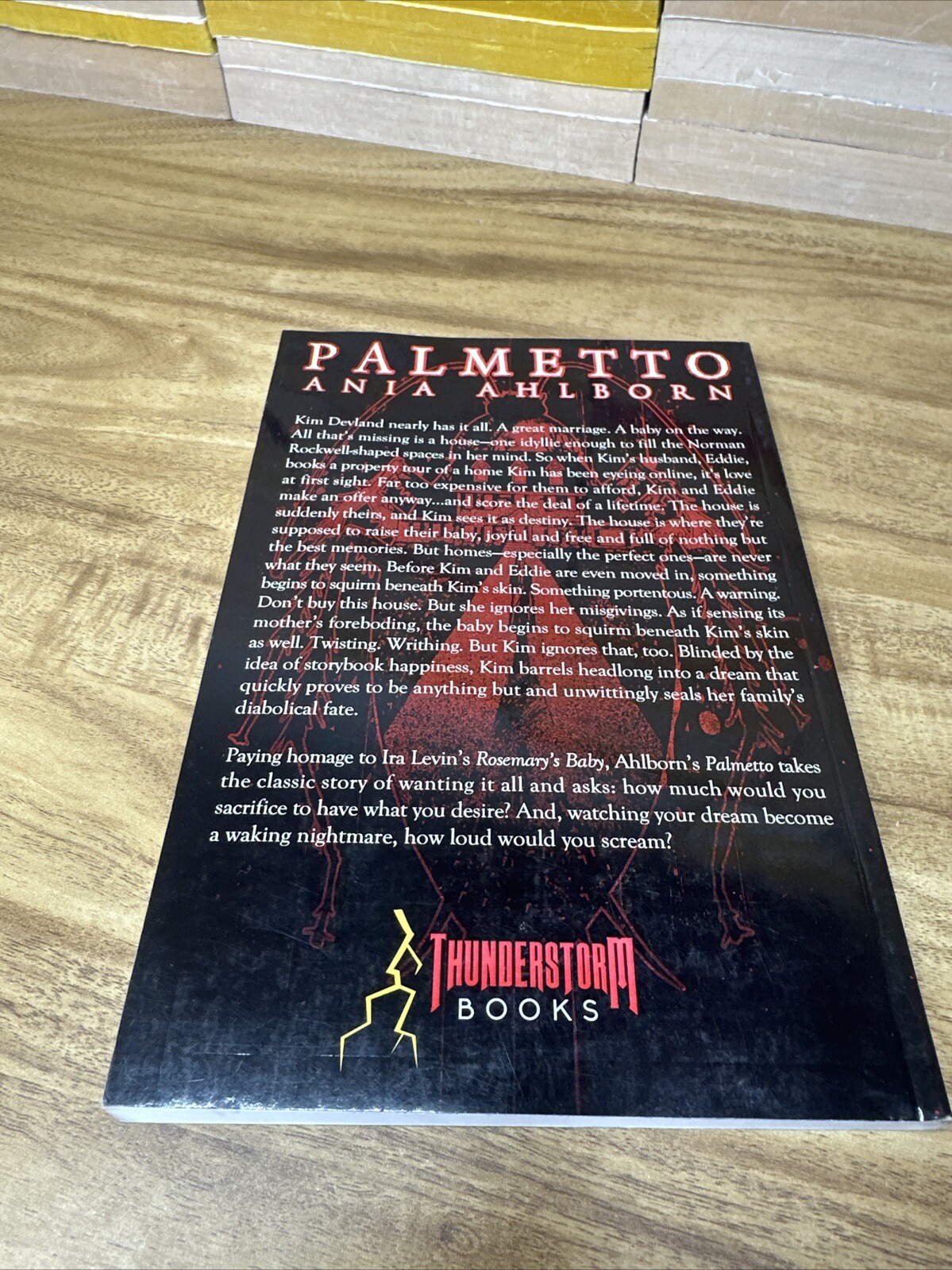 PALMETTO Ania Ahlborn Signed Limited Edition Thunderstorm Books 2021 horror