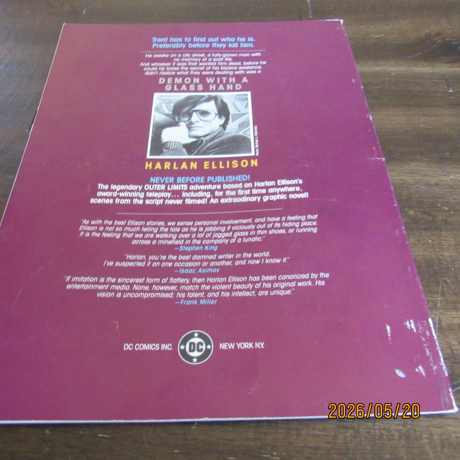Harlan Ellison-Demon with a Glass Hand-Robert Silverberg-Nightwings-Graphic Nove