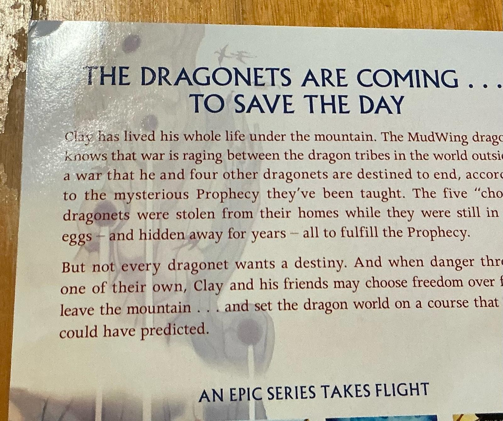 SIGNED Wings of Fire The Dragonet Prophecy Book 1 Paperback By Tui T. Sutherland