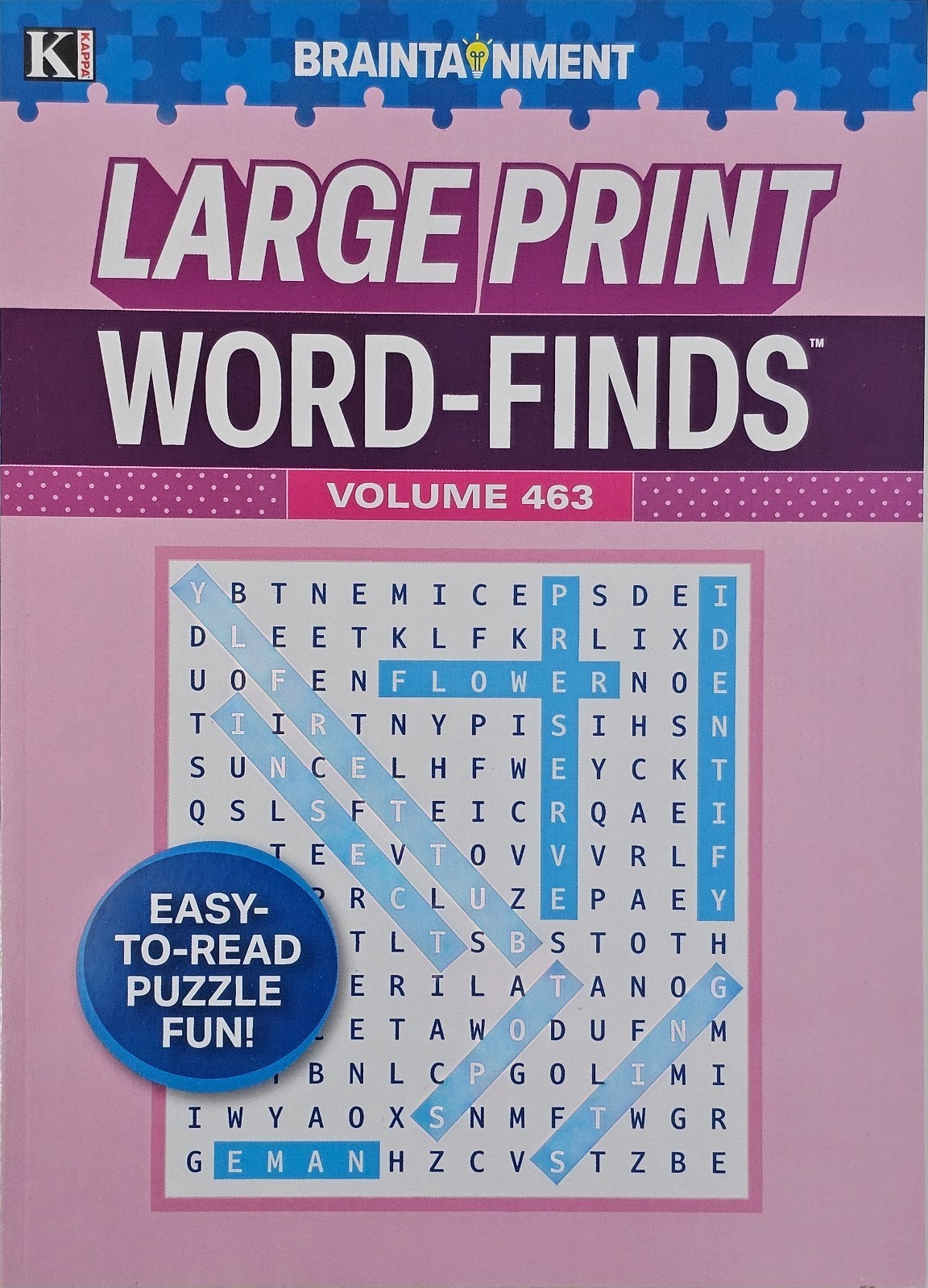 10 New Large Print Word-Finds Puzzle Books Kappa Games Vol#454-474 ~ Search,Hunt