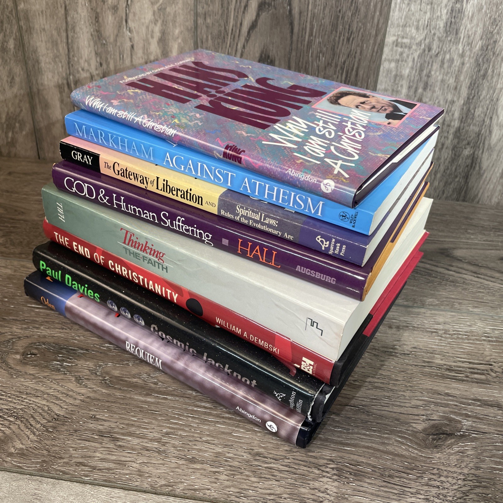 Christian Theology Philosophy Book Lot Against Atheism Apologetics 8 Books