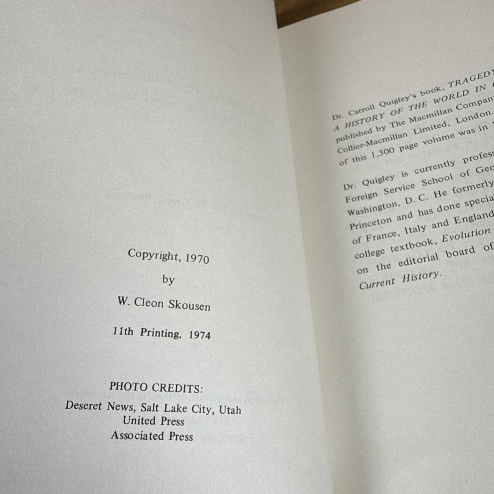 The Naked Capitalist – W. Cleon Skousen – 1985 Vintage Paperback