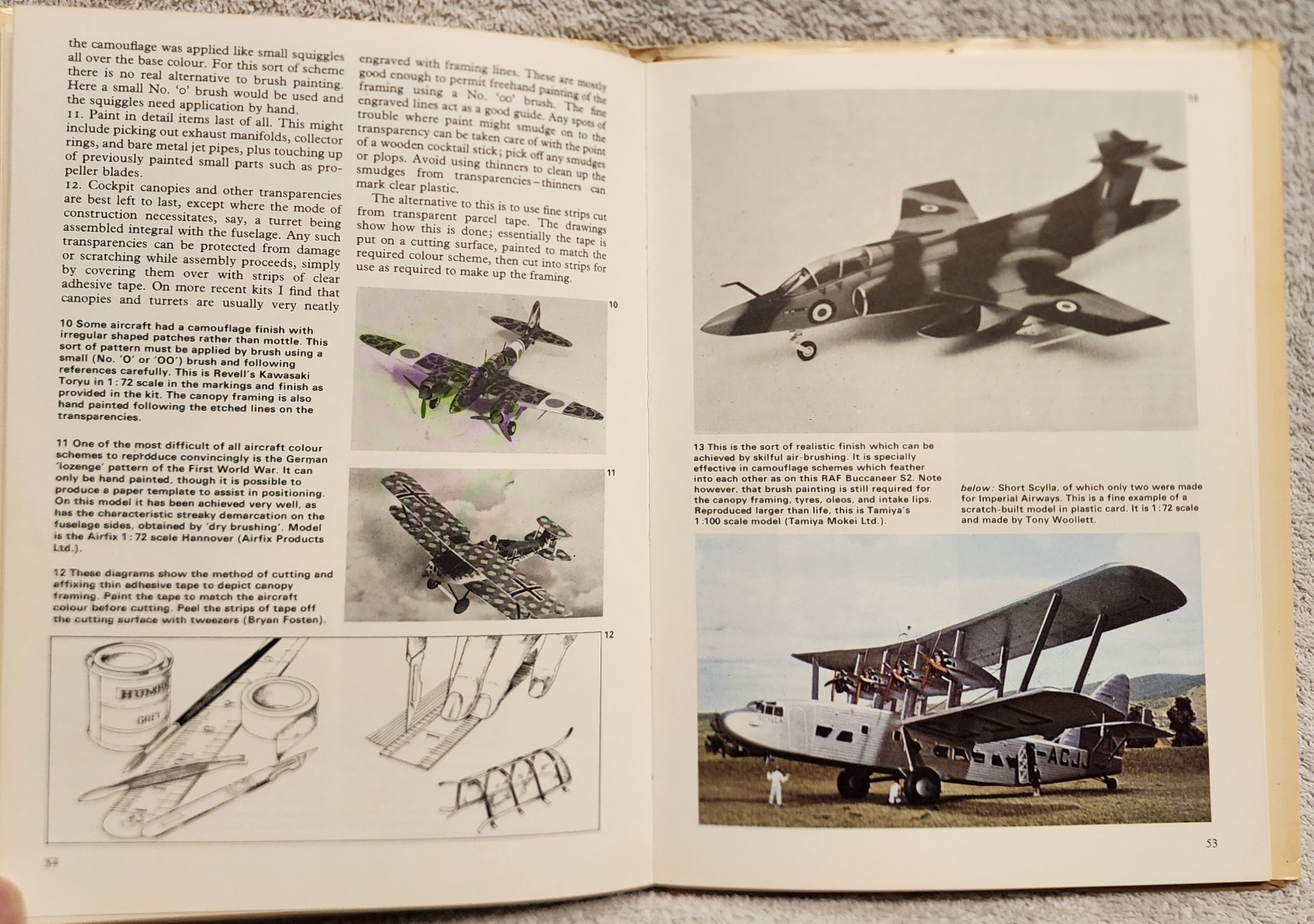 How to Make Model Aircraft by Chris Ellis 1974 Hardcover HCDJ Arco Great Britain