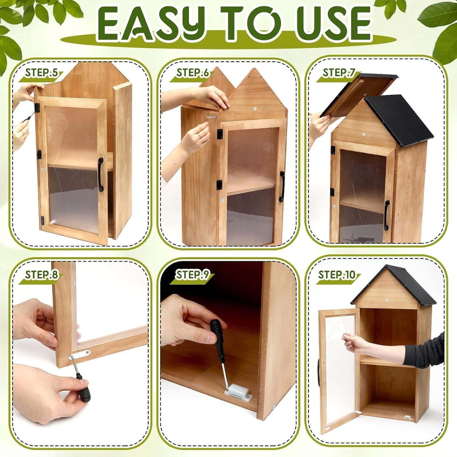 Outdoor Little Library Box – 2-Tier Community Book Exchange & Decor