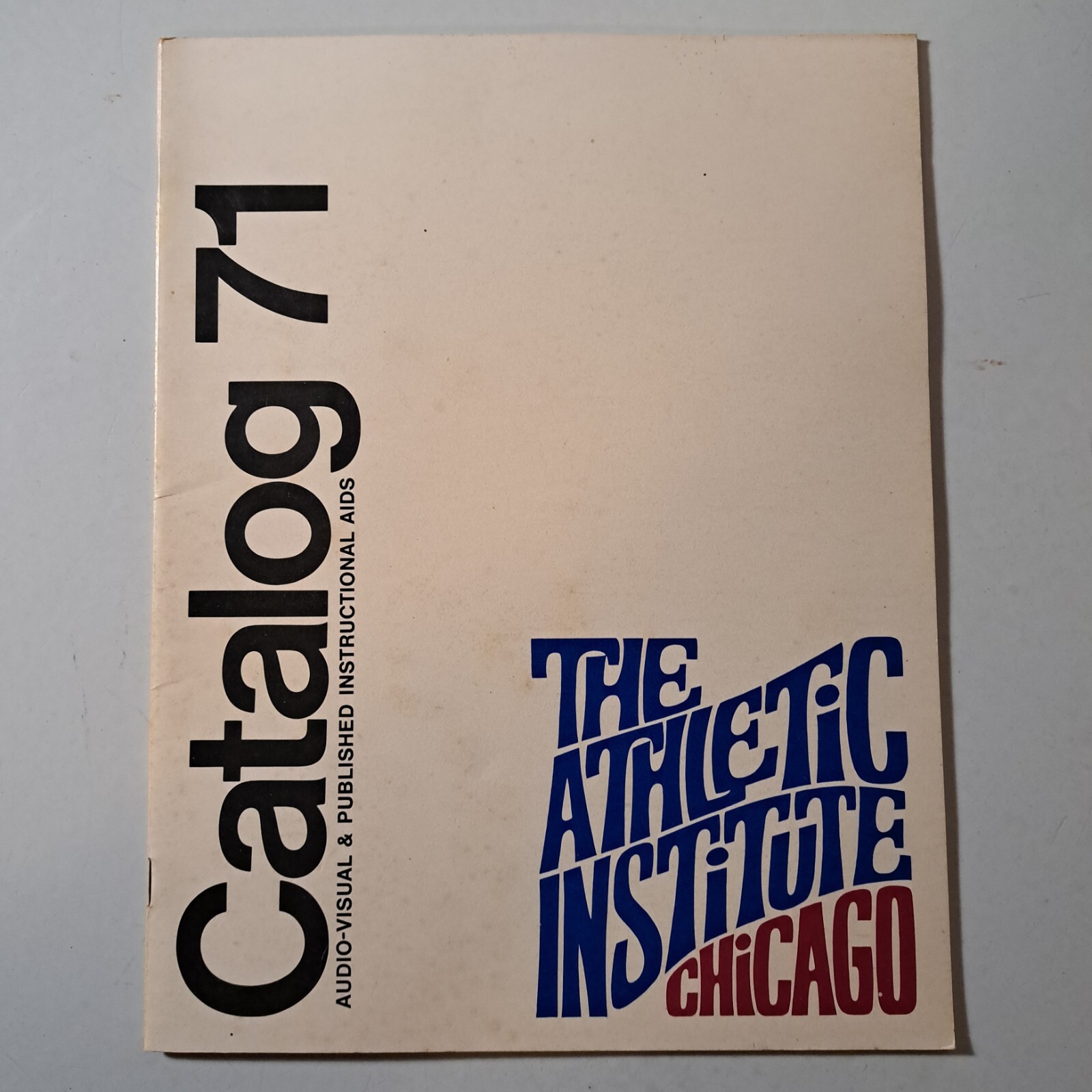 Athletic Institute Chicago 1971 Catalog Audio Visual Instructional Aids Sports