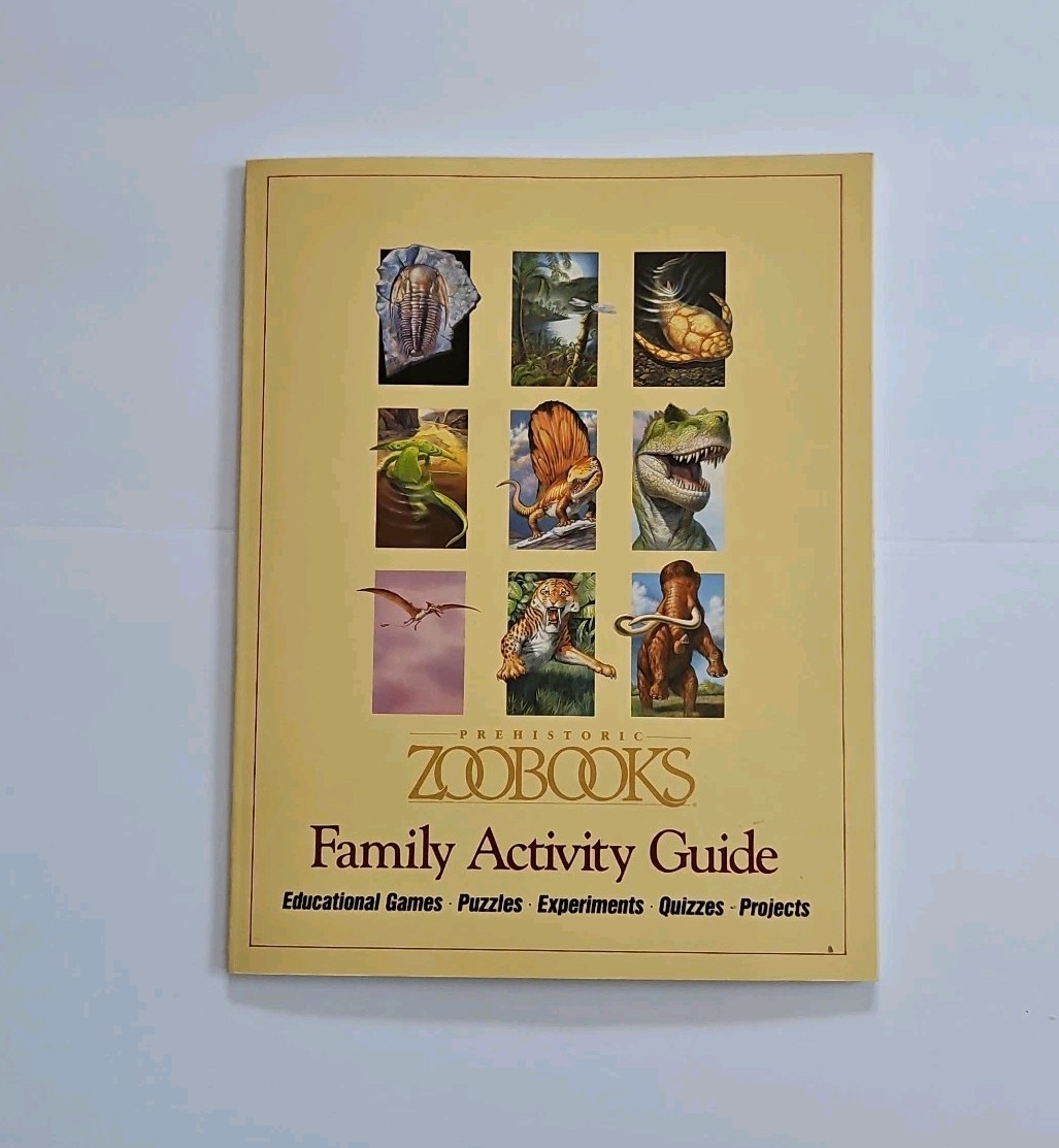 Zoobooks Prehistoric Family Activity Guide Unused W/18 Zoobooks Dinosaur Cards