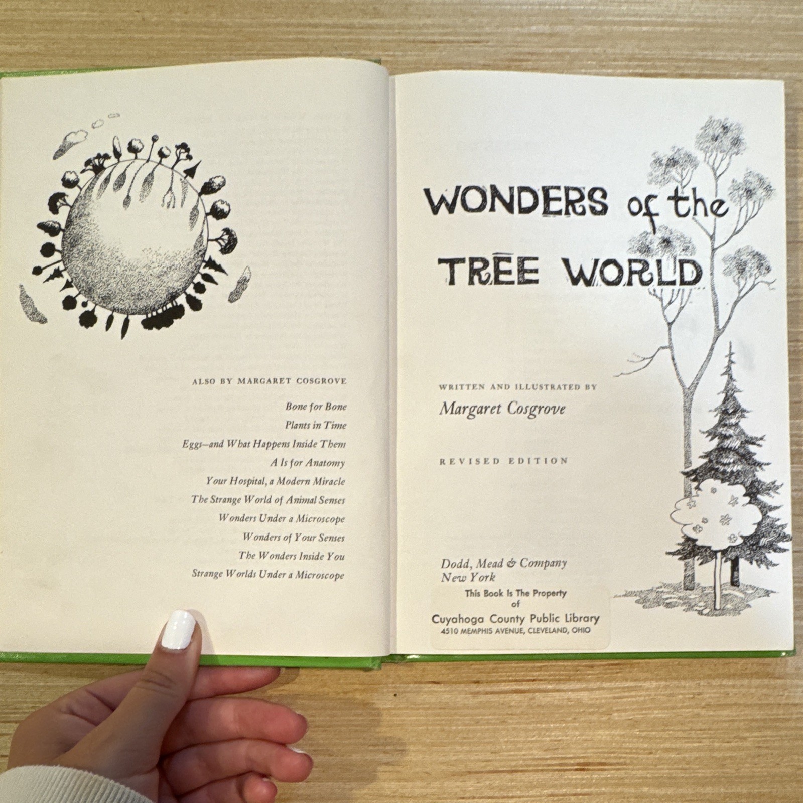Wonders of the Tree World Revised Edition Margaret Cosgrove HC Illus Ex-Lib