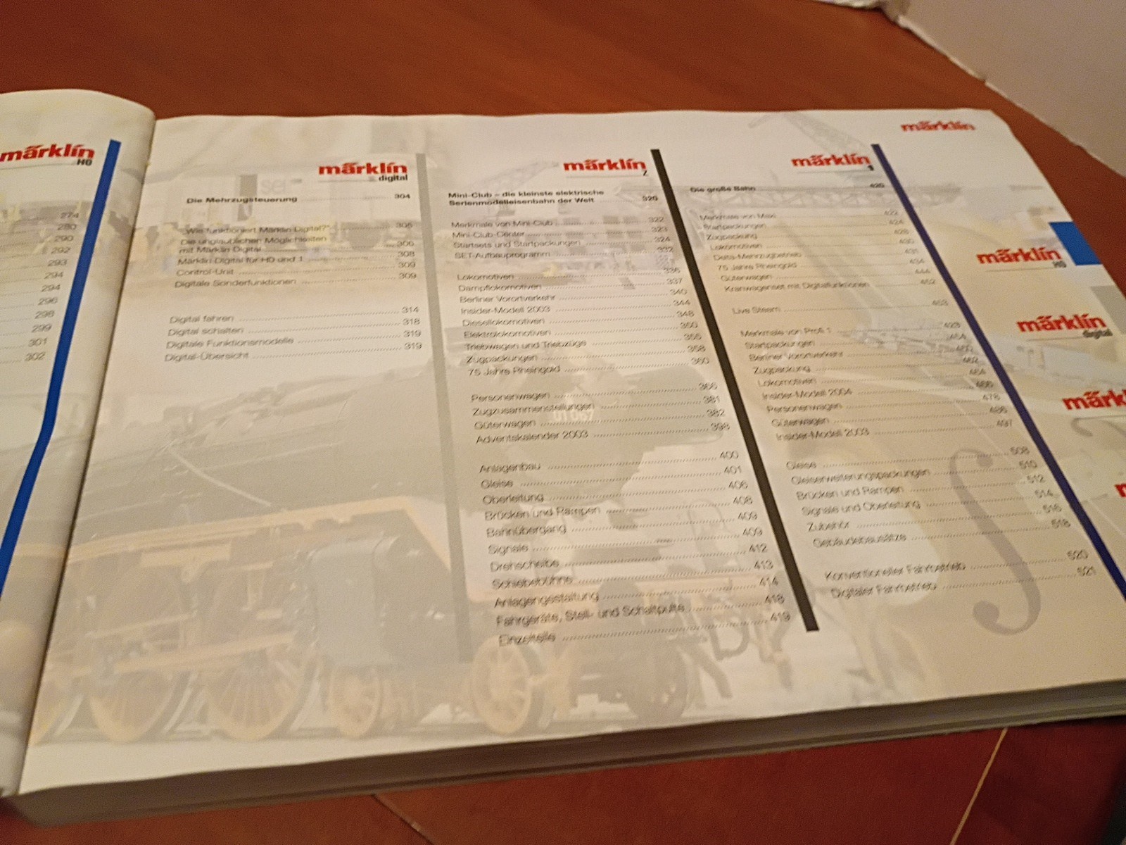 GERMAN MARKLIN MODEL TRAIN PROGRAM 2003/2004 552 PAGE CATALOG
