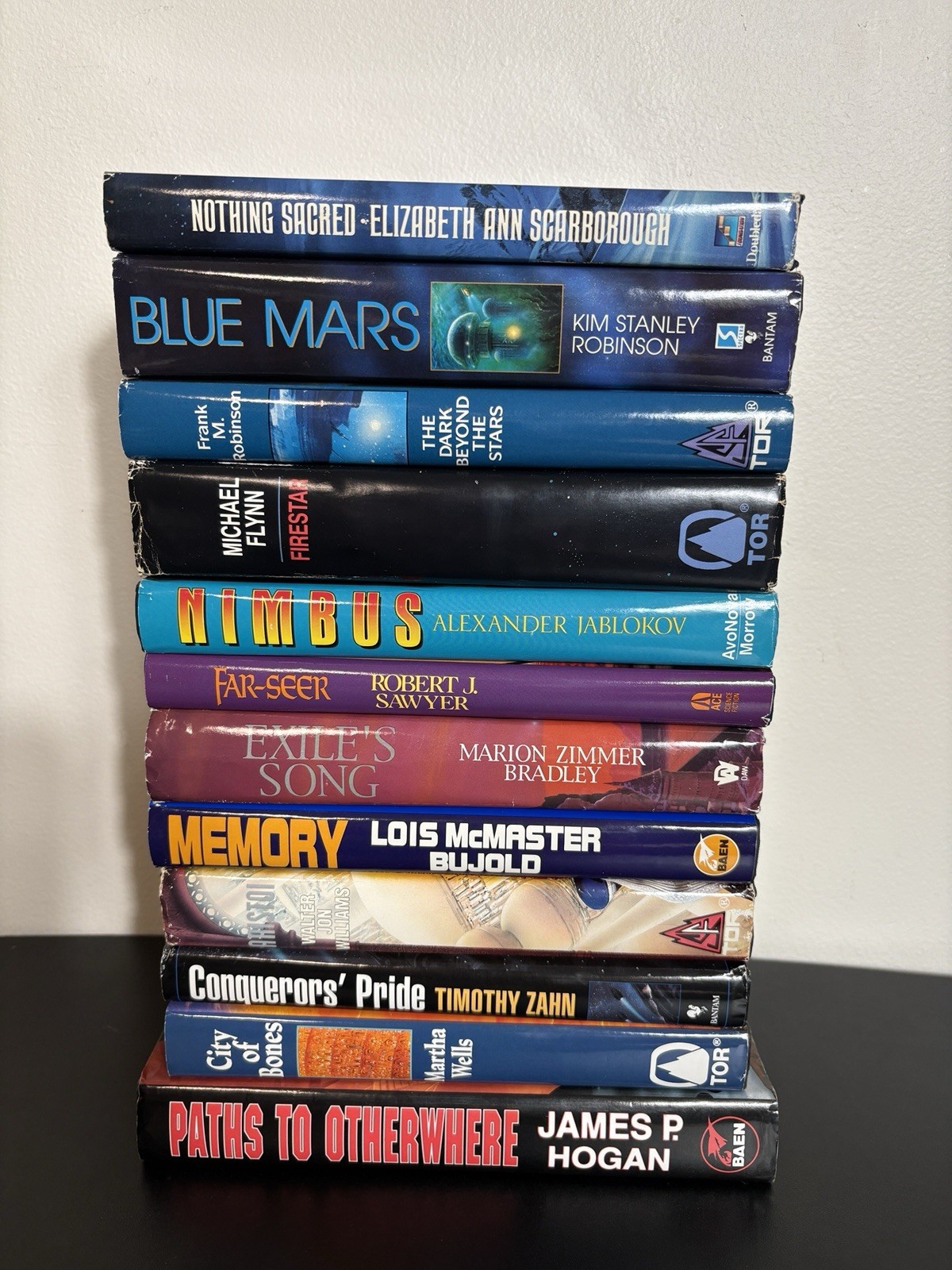 Vintage 90s Science Fiction Book Lot of 12 Hardcover Sci-Fi & Fantasy