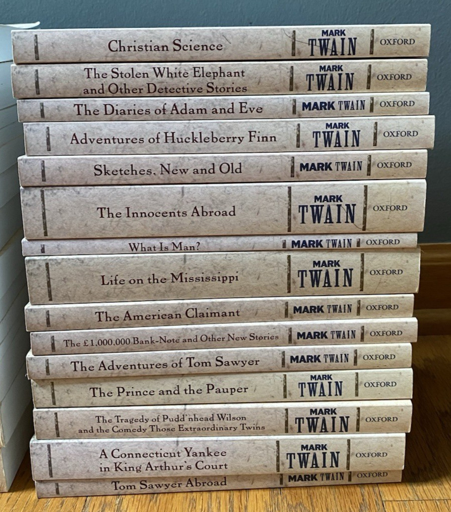 The Oxford Mark Twain 29 Vol Paperback Book Full Set Shelley Fisher Fishkin 2010