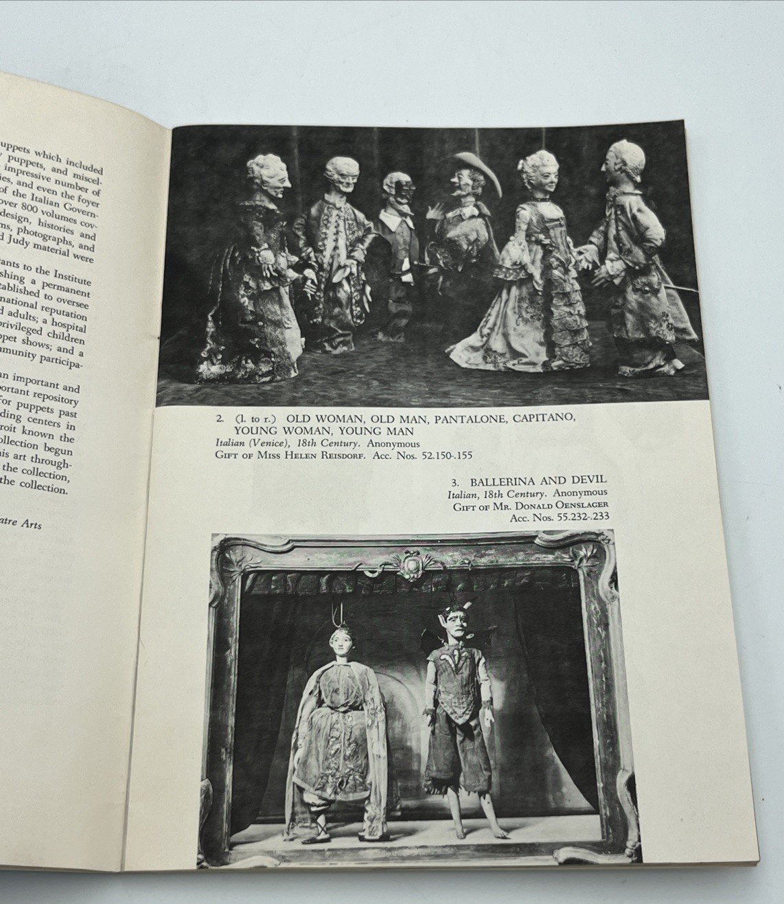 Exhibition Booklet Puppets Past and Present The Detroit Institute of Arts 1960