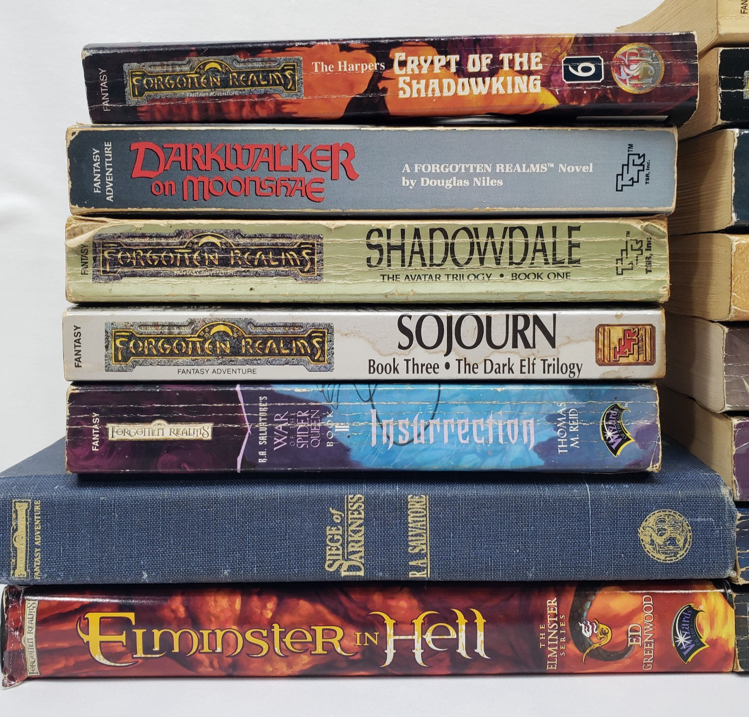 Forgotten Realms Books Lot 15 Mixed Set Legend Of Drizzt Series R A Salvatore