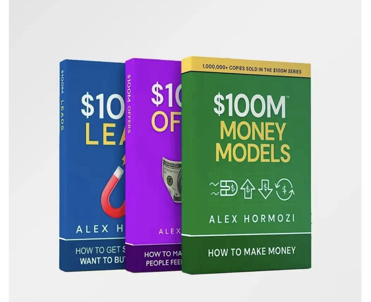 3 BOOK SET $100M Money Models+ $100M Offers+$100M Leads PAPERBACK PB