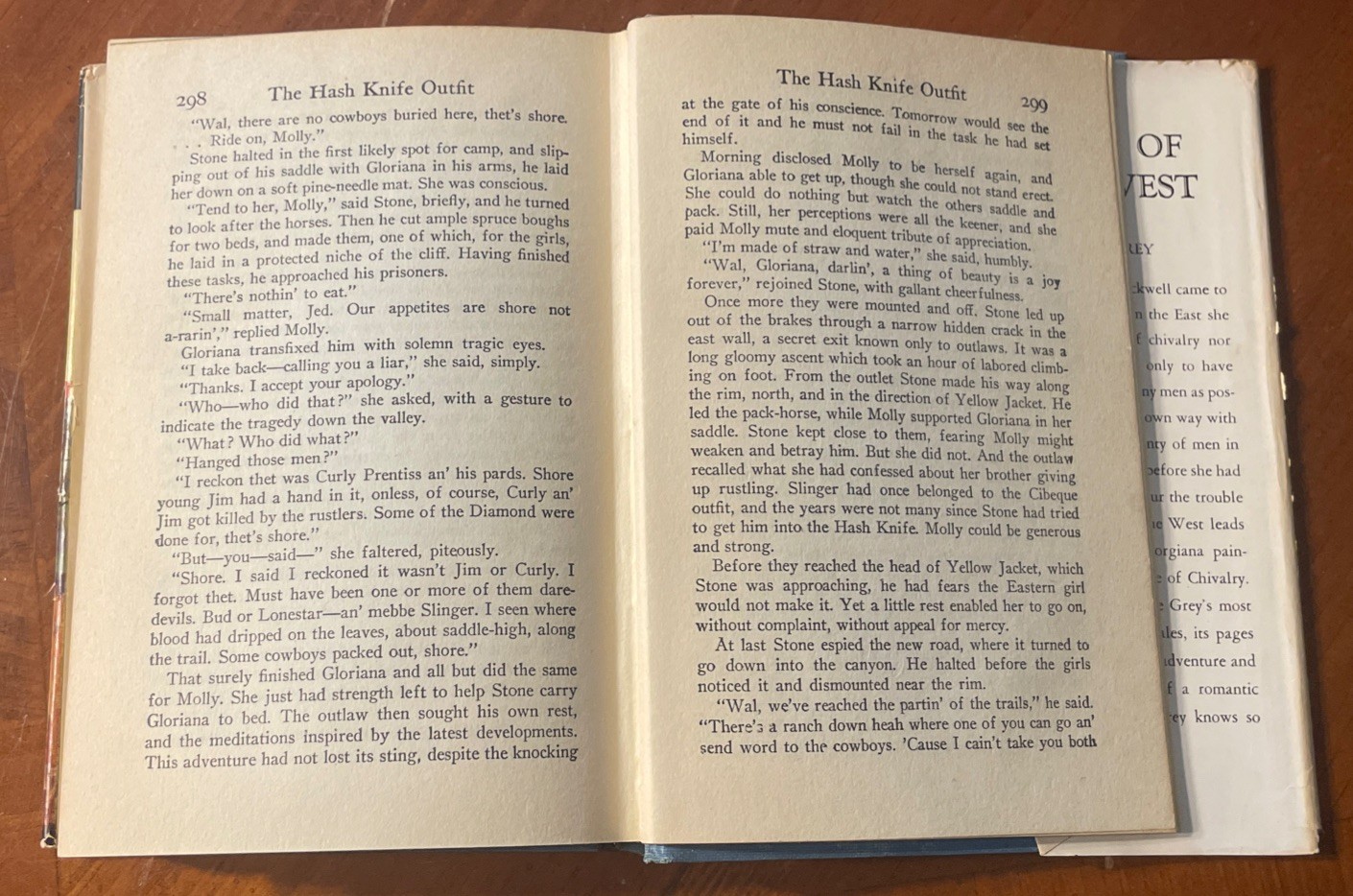 The Hash Knife Outfit by Zane Grey | 1933 Grosset & Dunlap HC W/ Dust Cover