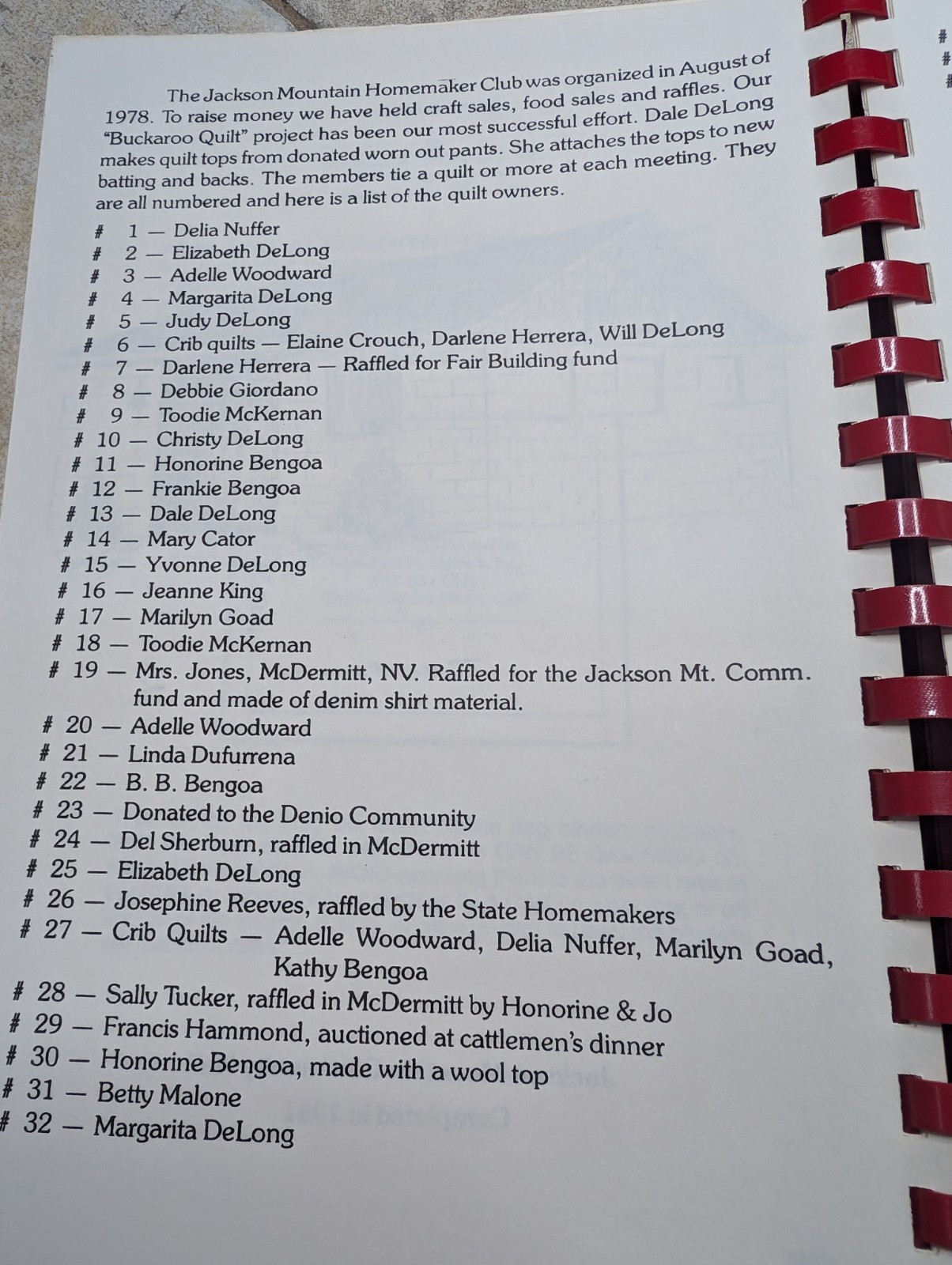 1988 Partyline Cookbook 260 Pages Spiral Paperback Vintage Jackson Mountain