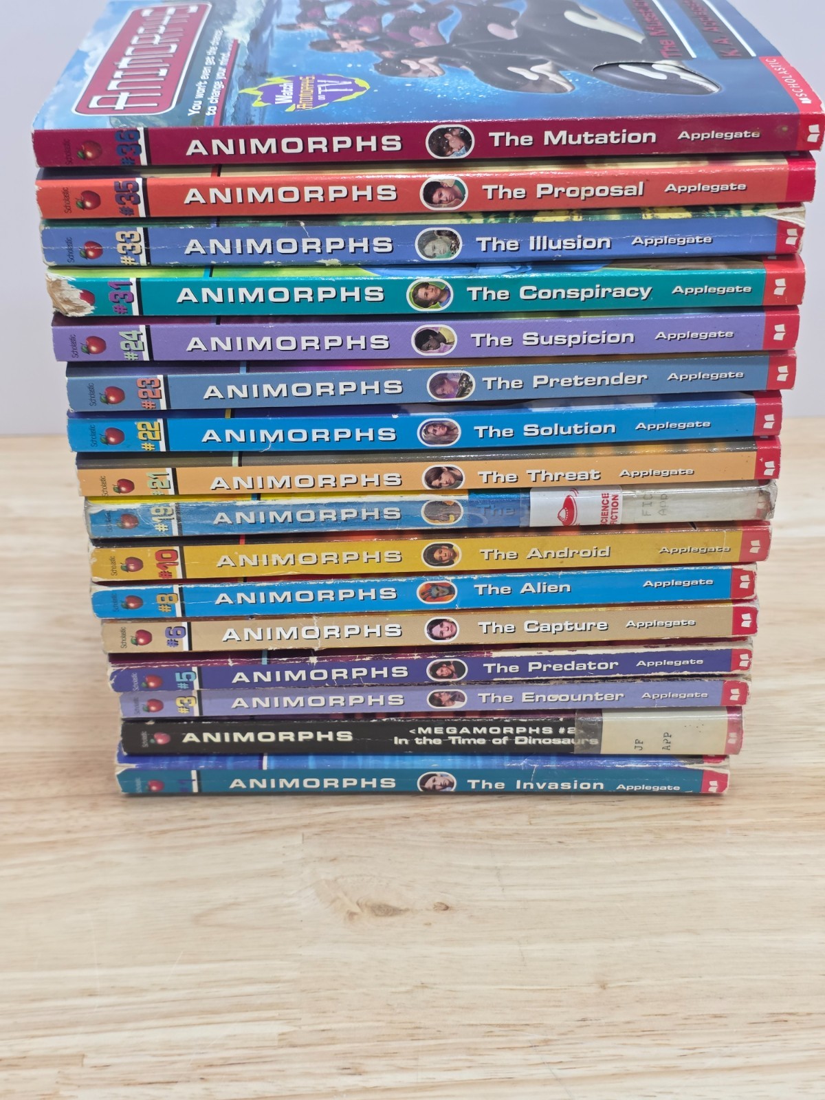 Animorphs Book K.A. Applegate Original 1990s Vintage Paperback Lot Of 16 Mixed