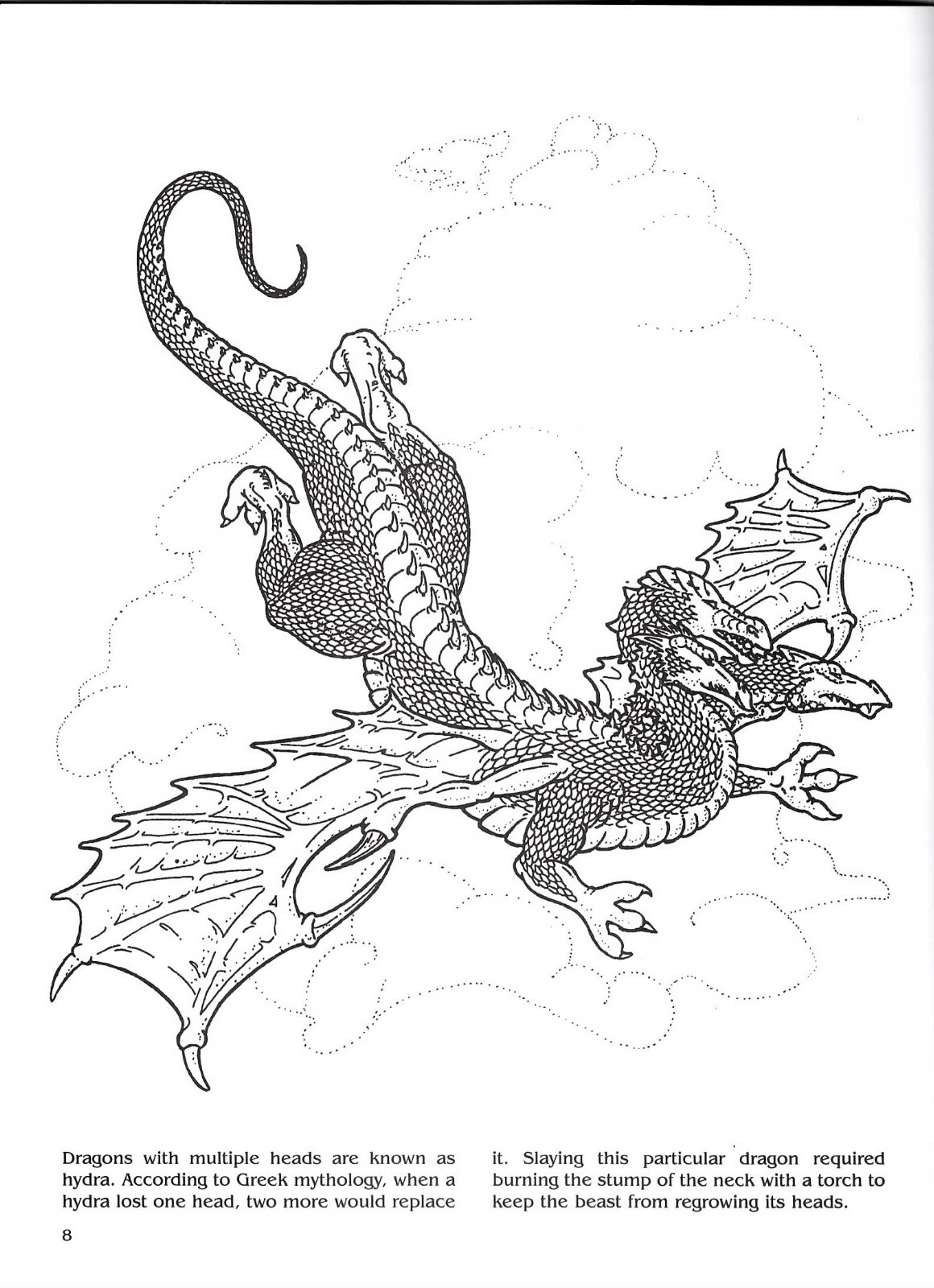 Dover Coloring Bks.: Dragons Coloring Book by Christy Shaffer (2002, Paperback)