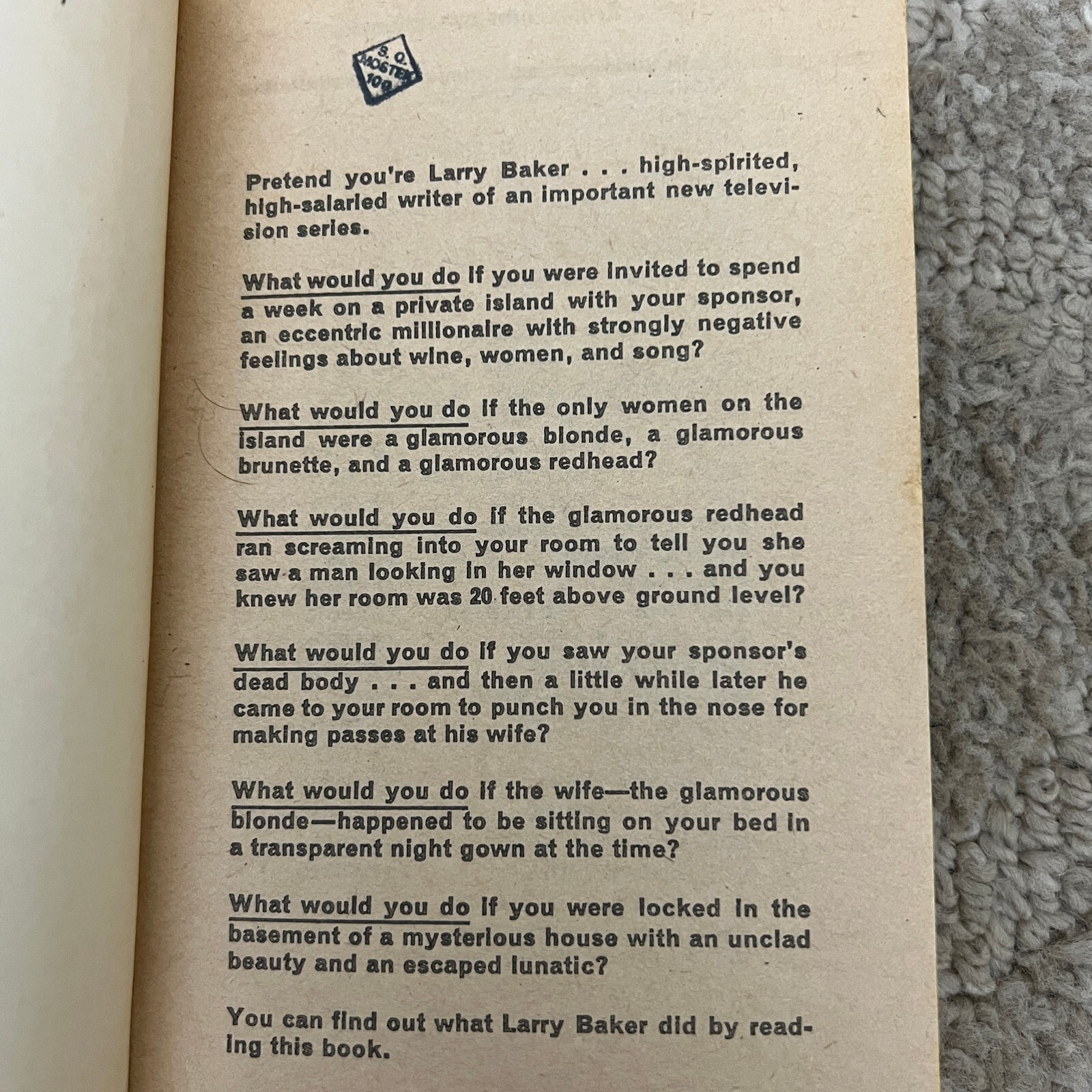 No Blonde is An Island Mystery Paperback Book by Carter Brown Suspense 1965