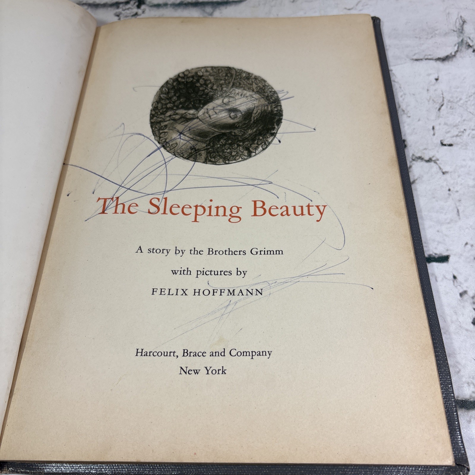 THE SLEEPING BEAUTY Felix Hoffmann 1960 Harcourt Brace and Company Ex Library