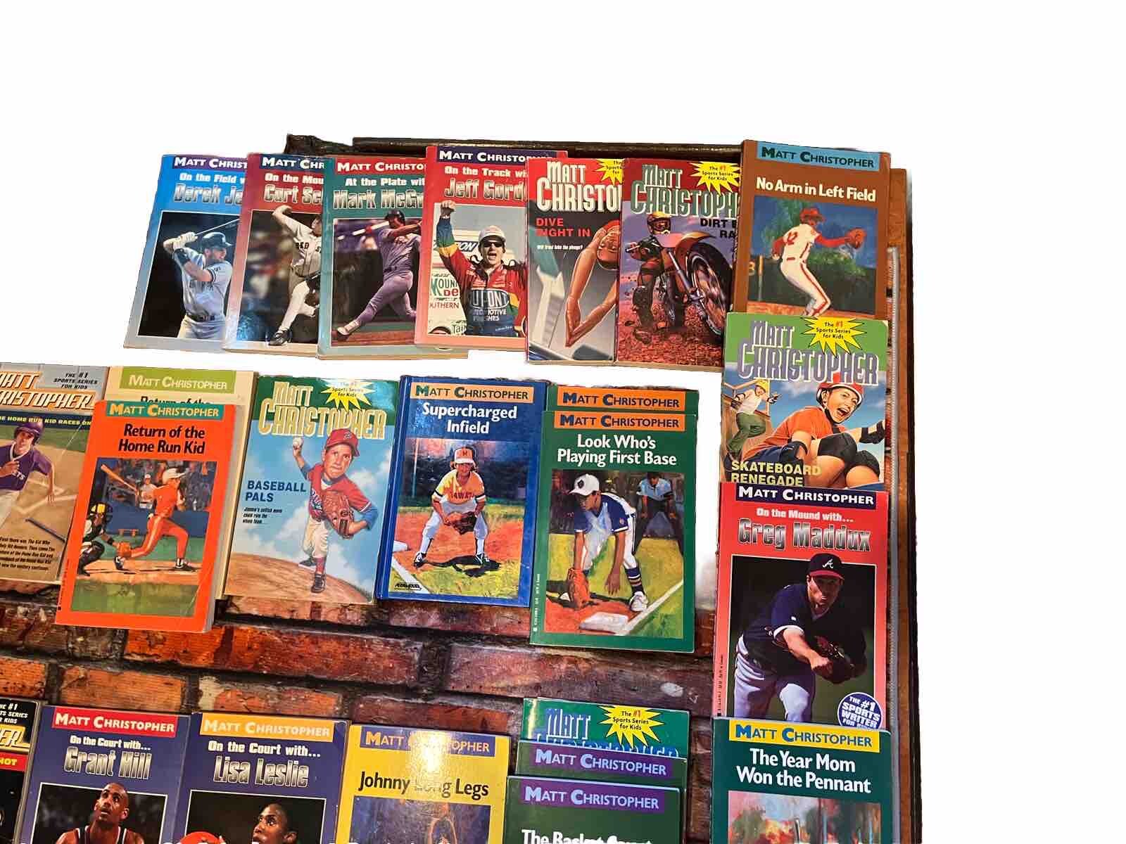 LOT OF 67 Vintage SPORTS SERIES CHAPTER BOOKS📕Children, Kids✍️Matt Christopher