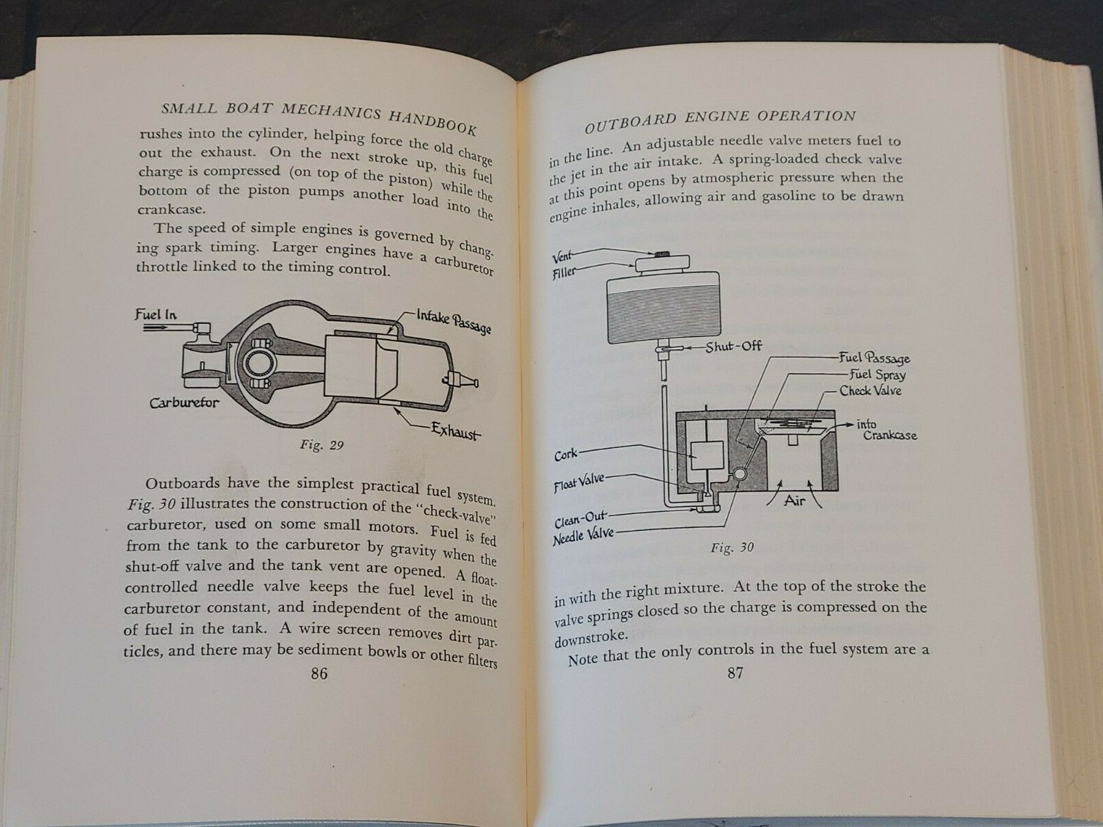 Small boat Mechanics Handbook by Elbert Robberson- Hardcover- 254 pages