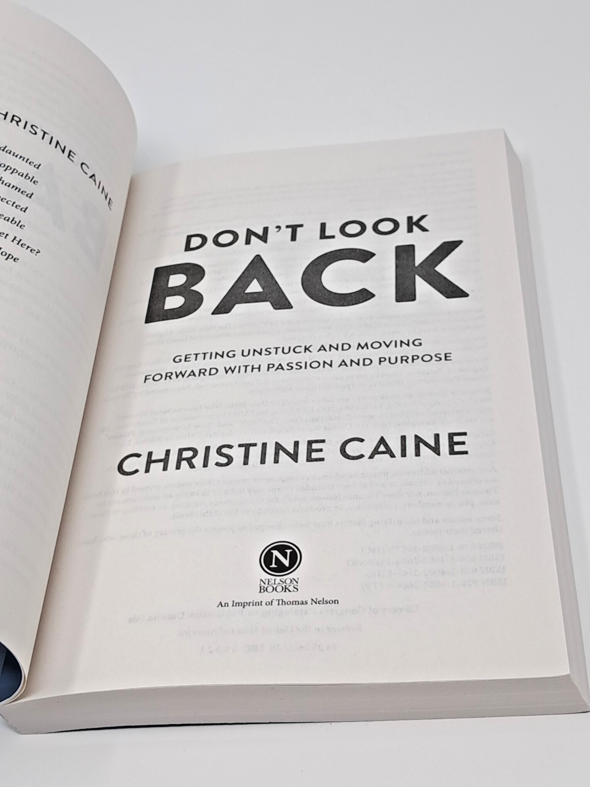 Don’t Look Back by Christine Caine (2023, Softcover) unstuck passion purpose