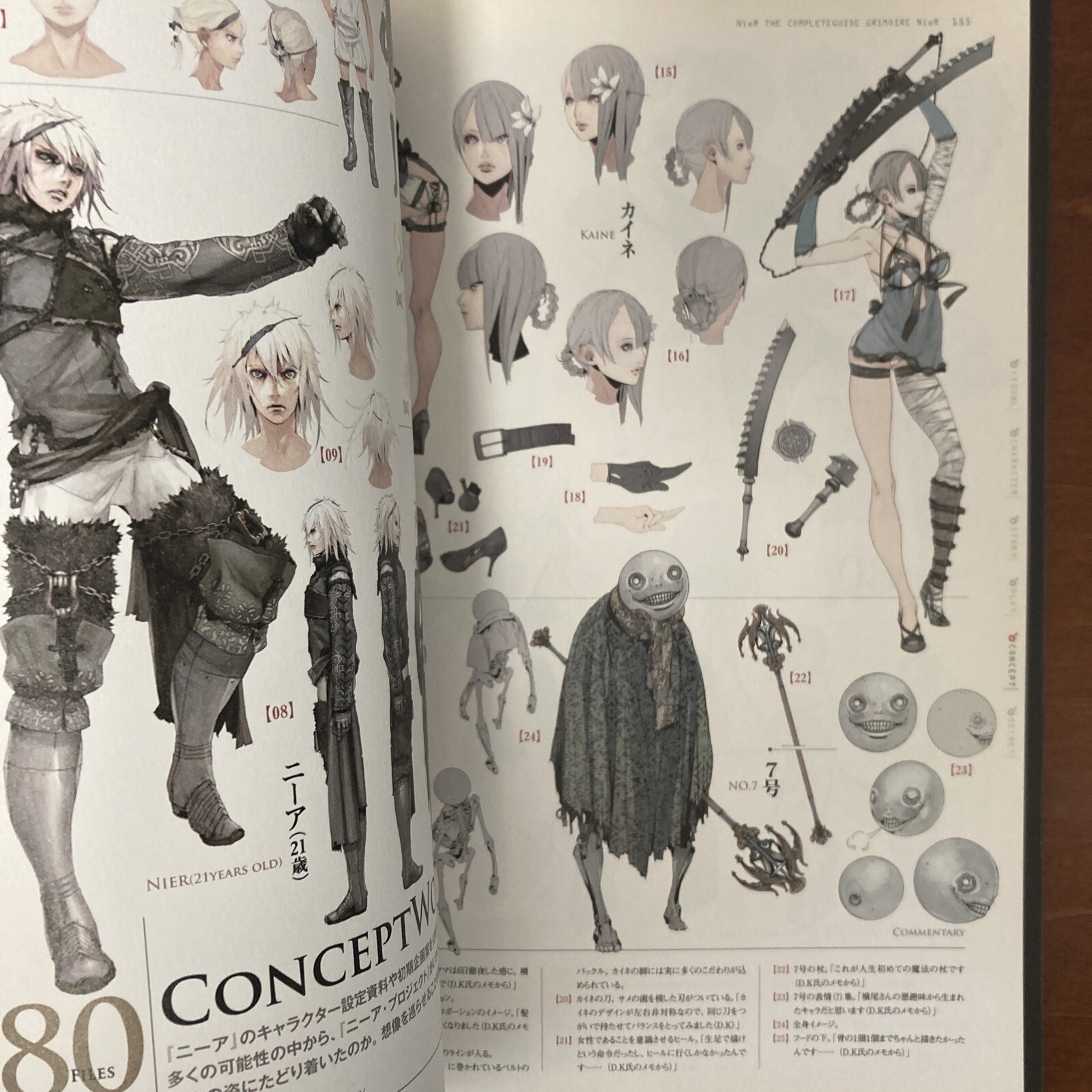 Grimoire NieR Guide Book Art Book Illustration