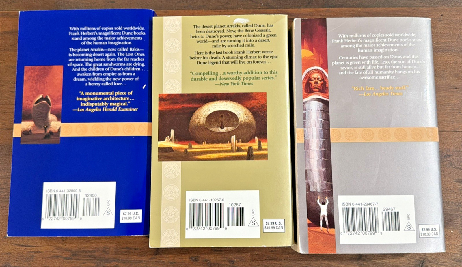 Lot of 6 Complete Frank Herbert Dune Series 1-6 +2 Extras