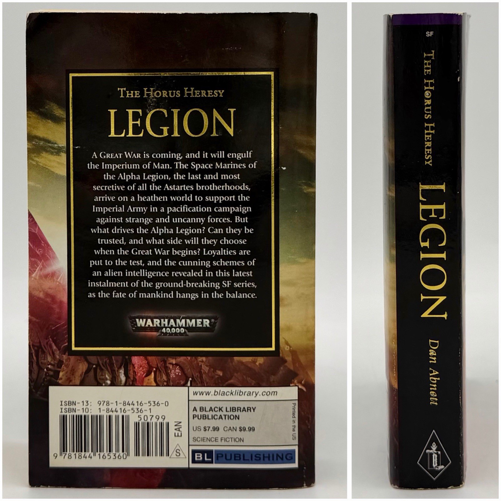 Horus Heresy: Legion – Dan Abnett (1st edition 1st print) Black Library, 2008